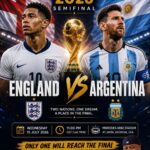 England vs Argentina Second Semi Finals ,  Fifa  World Cup 2026.